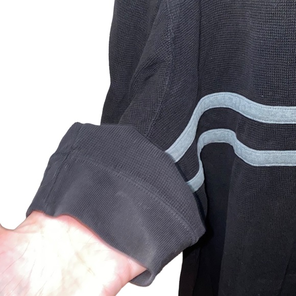 Timberland Black & Gray Striped Waffle Knit Top - Picture 3 of 6